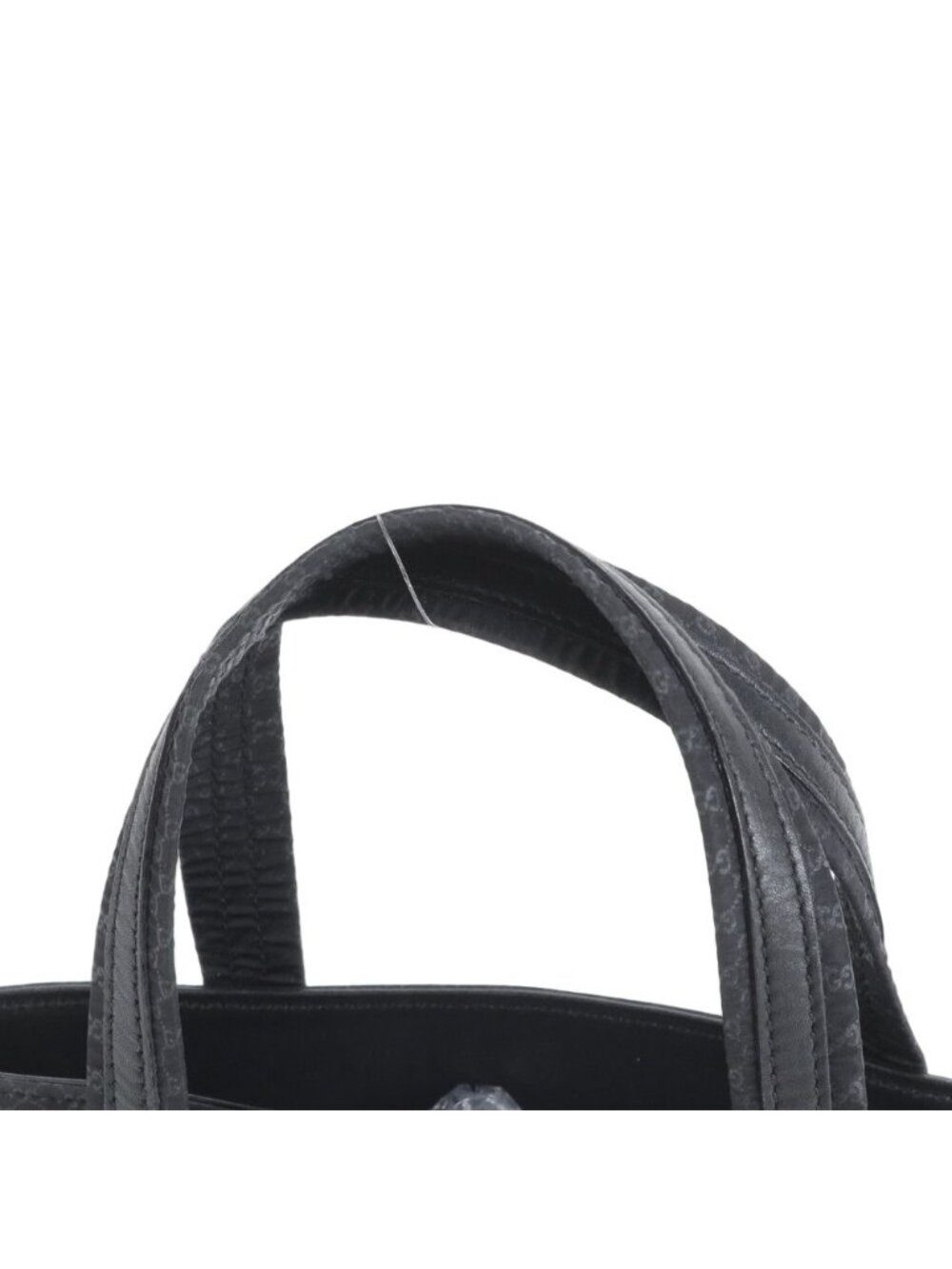★SOLD★ Gucci Micro GG Leather Handbag Tote Black - Picture 2 of 9